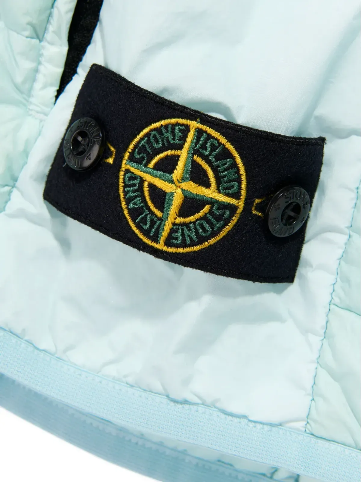Stone Island Junior ジップファスナー付き キルテッド ノースリーブ ベスト - 画像3