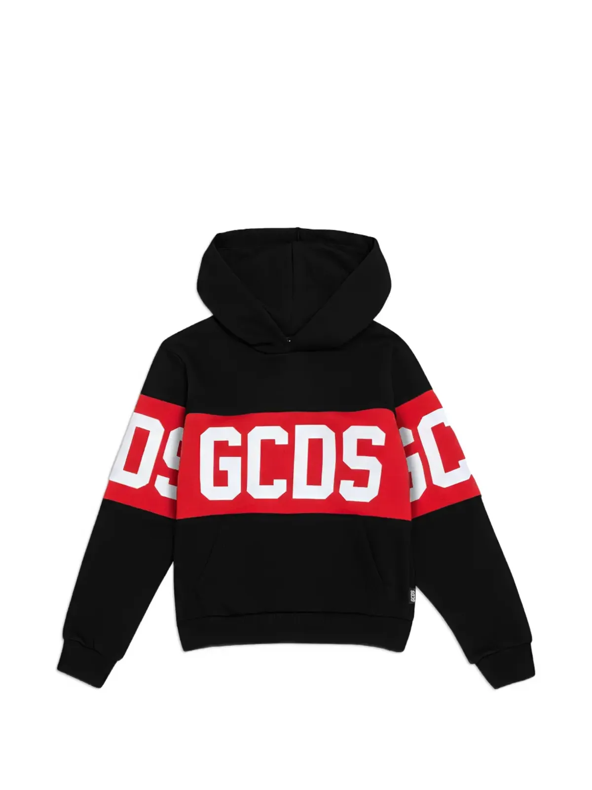 Gcds Kids バンドロゴ クルーネック スウェットシャツ ブラック - 画像1