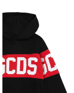 Gcds Kids バンドロゴ クルーネック スウェットシャツ ブラック - サムネイル2