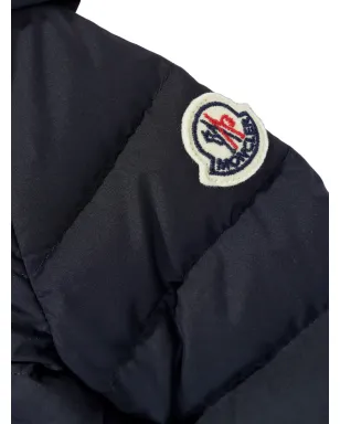 Moncler Enfant Dilar キルテッド フーデッドジャケット ブルー - サムネイル3