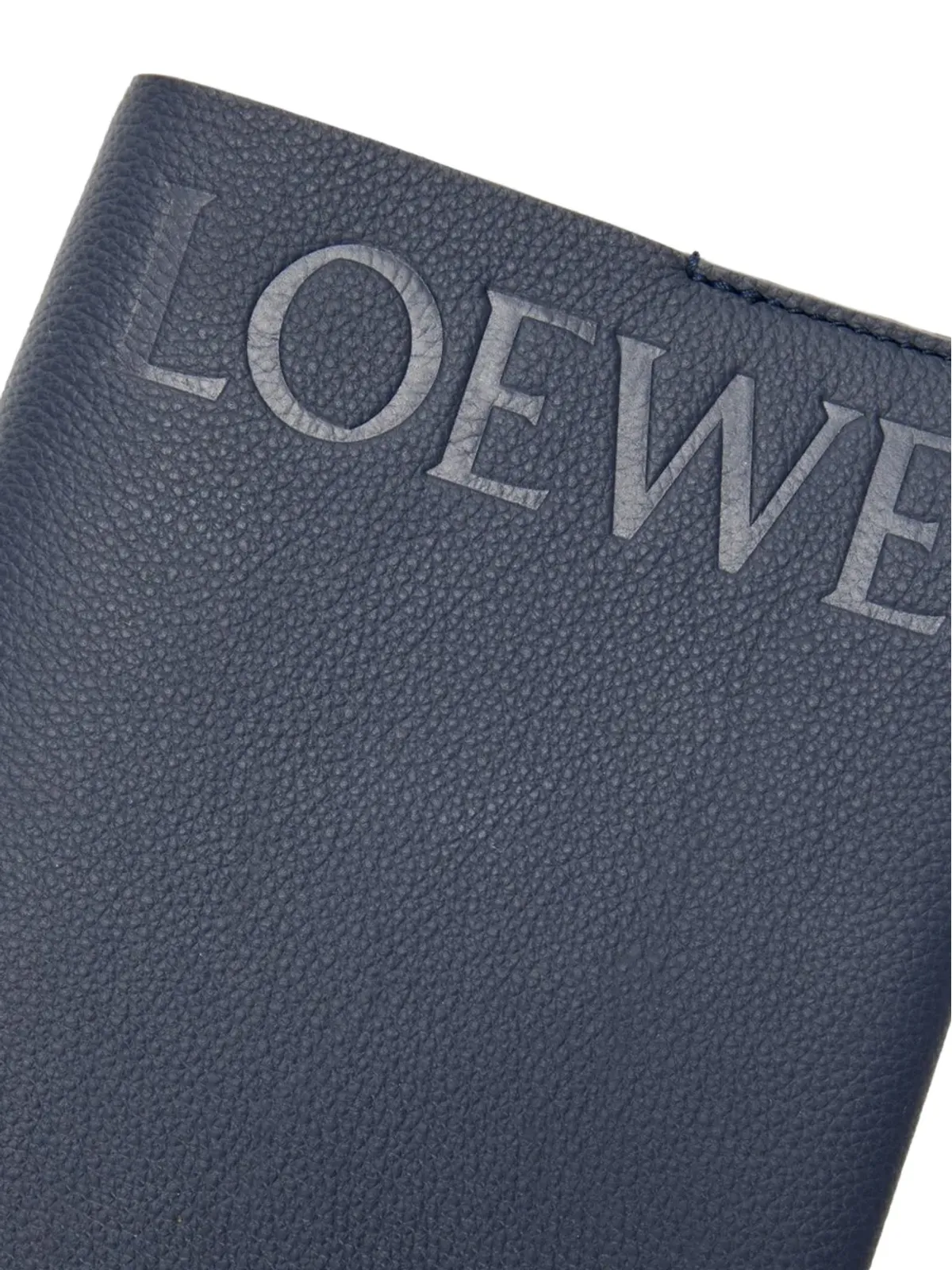 LOEWE エンボス加工レザーノートブック - ブルー - 画像4