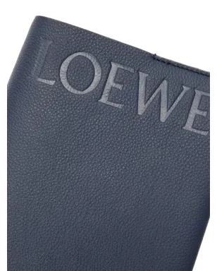 LOEWE エンボス加工レザーノートブック - ブルー - サムネイル4