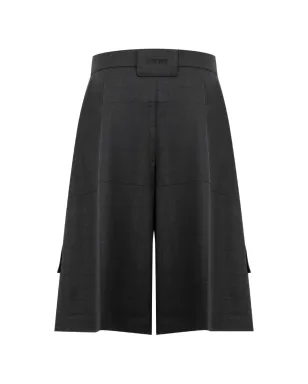 LOEWE チェック柄カーゴショーツ - グレー - サムネイル2