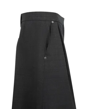 LOEWE チェック柄カーゴショーツ - グレー - サムネイル3
