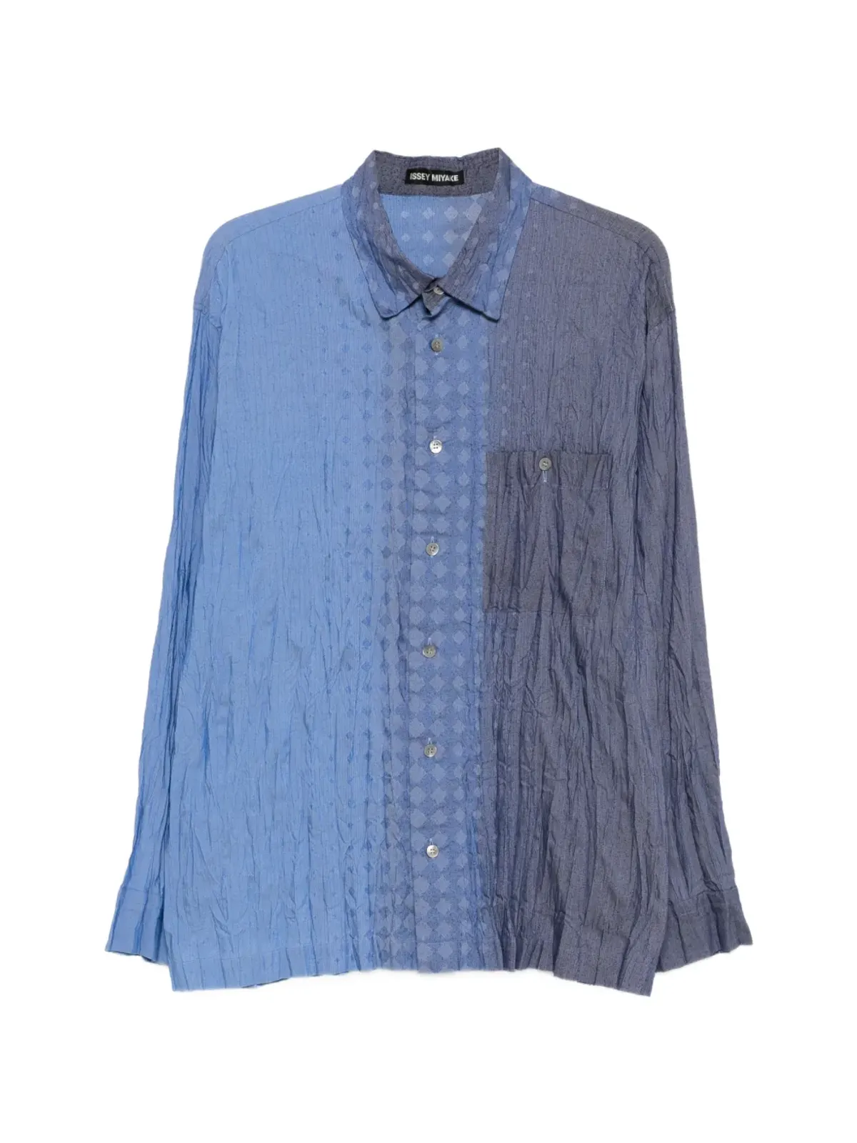 Issey Miyake Pre-Owned プリーツ染色シャツ ブルー - 画像1