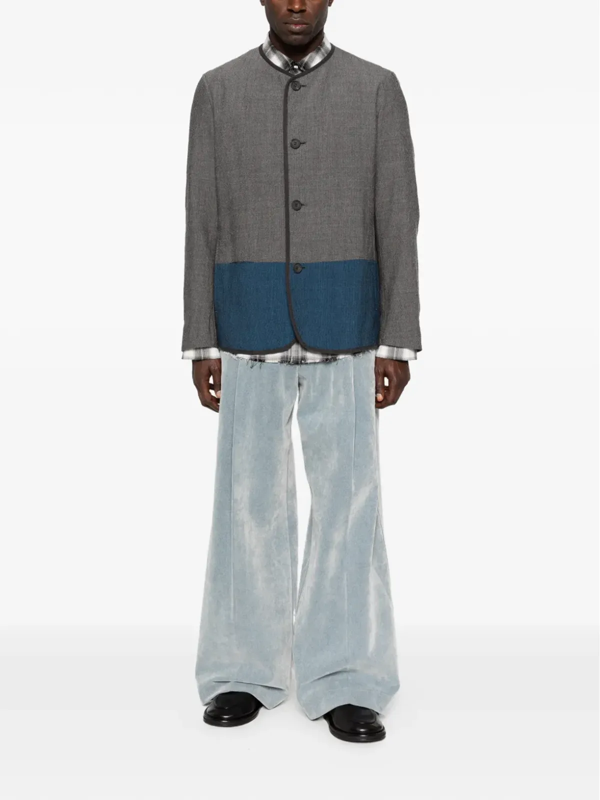 Issey Miyake Pre-Owned カラーなしボタンジャケット - 画像2