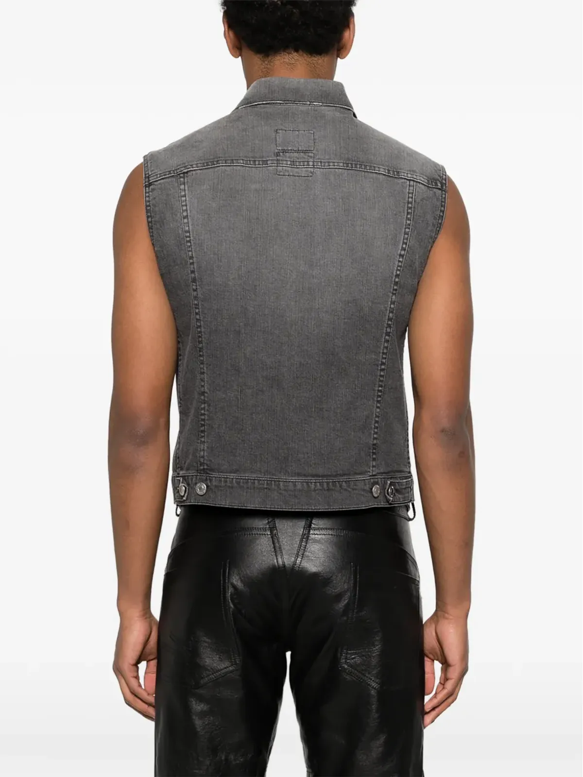 Helmut Lang Pre-Owned 1990年代 ダメージデニムベスト - 画像4