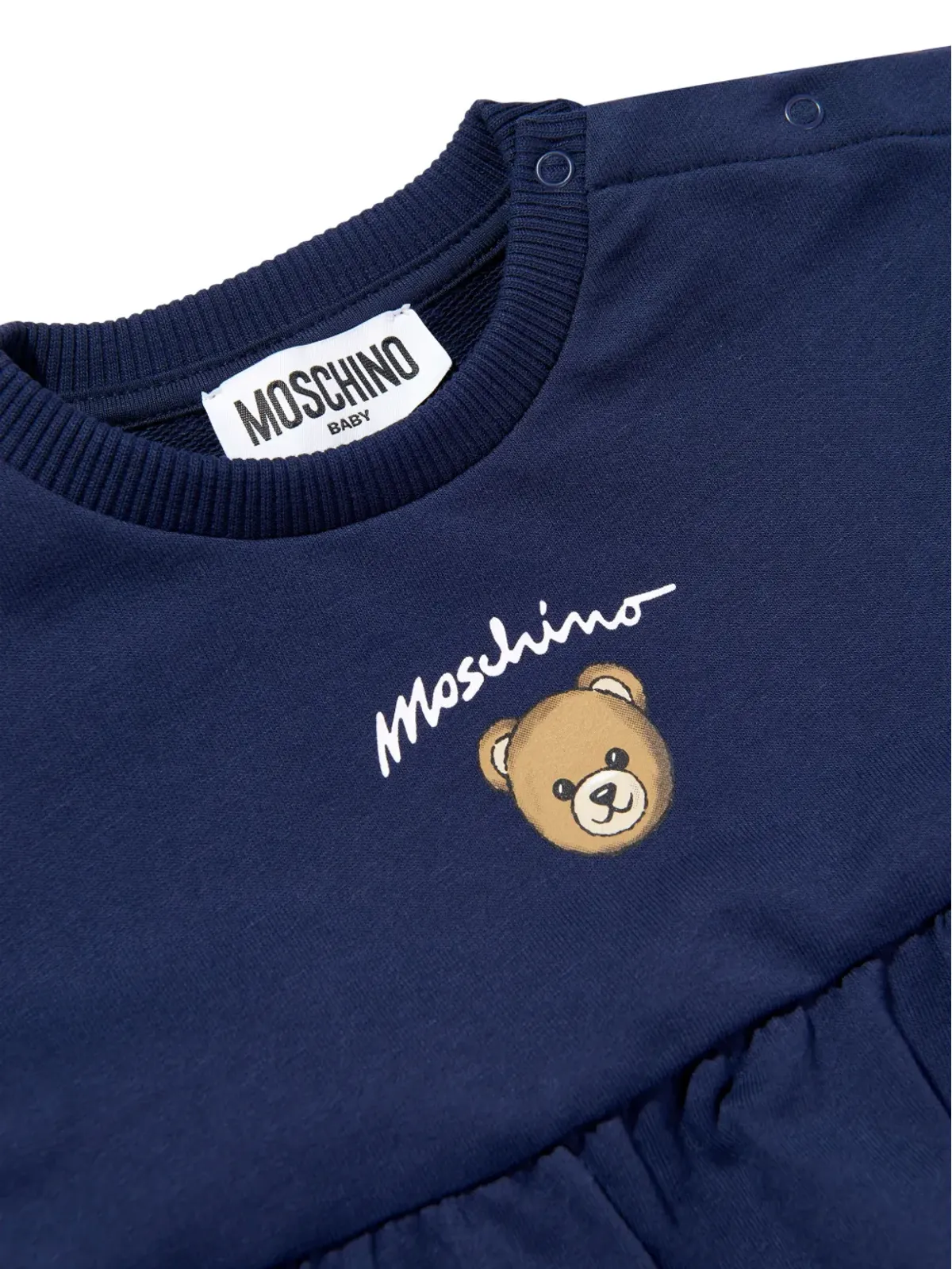 Moschino Kids ベアプリント ポケット付きドレス - 画像3
