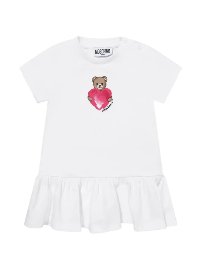 Moschino Kids Moschino Kids フリル テディプリント ドレスの商品画像