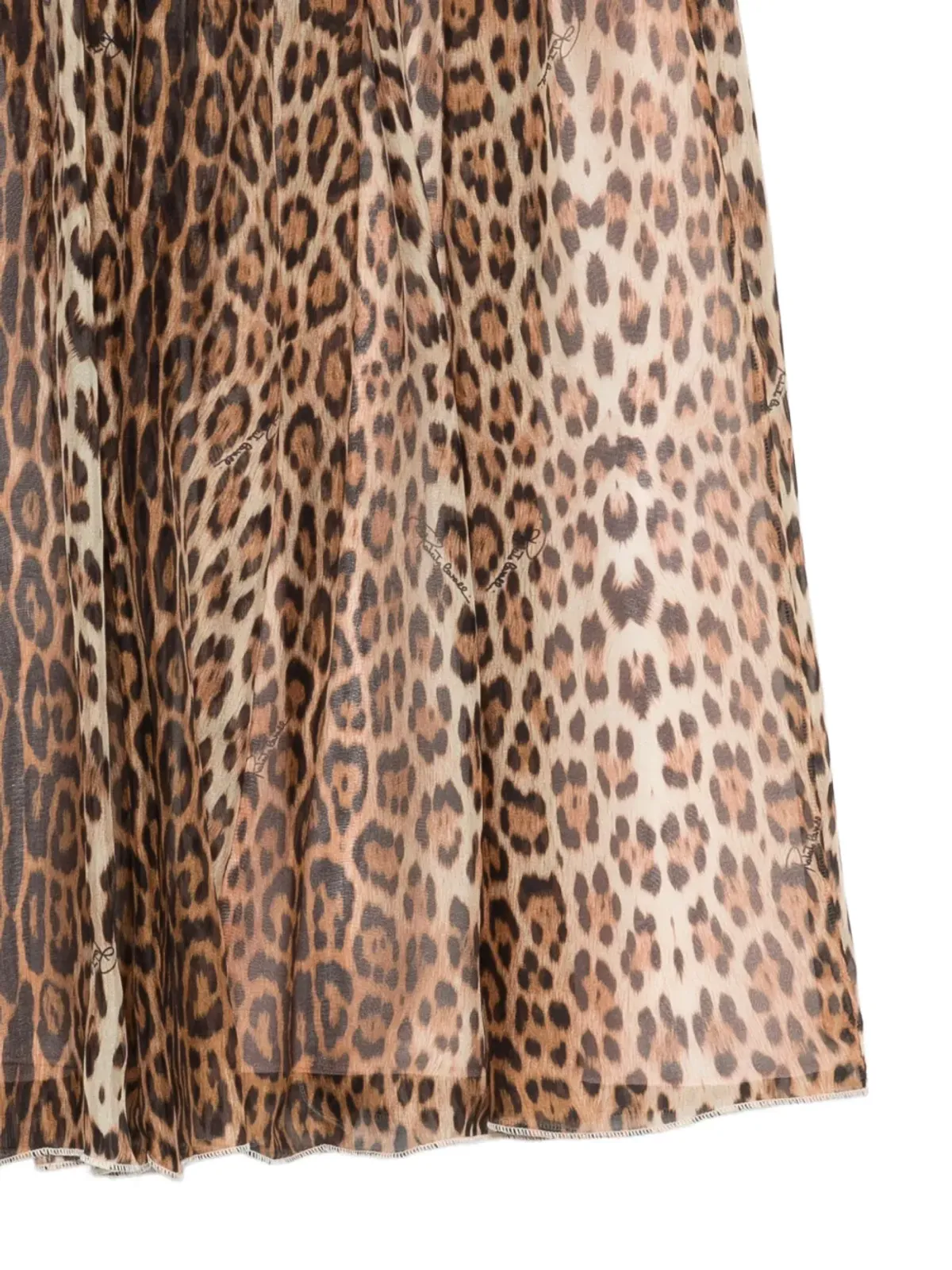 Roberto Cavalli Junior レオパード柄スカート - 画像3
