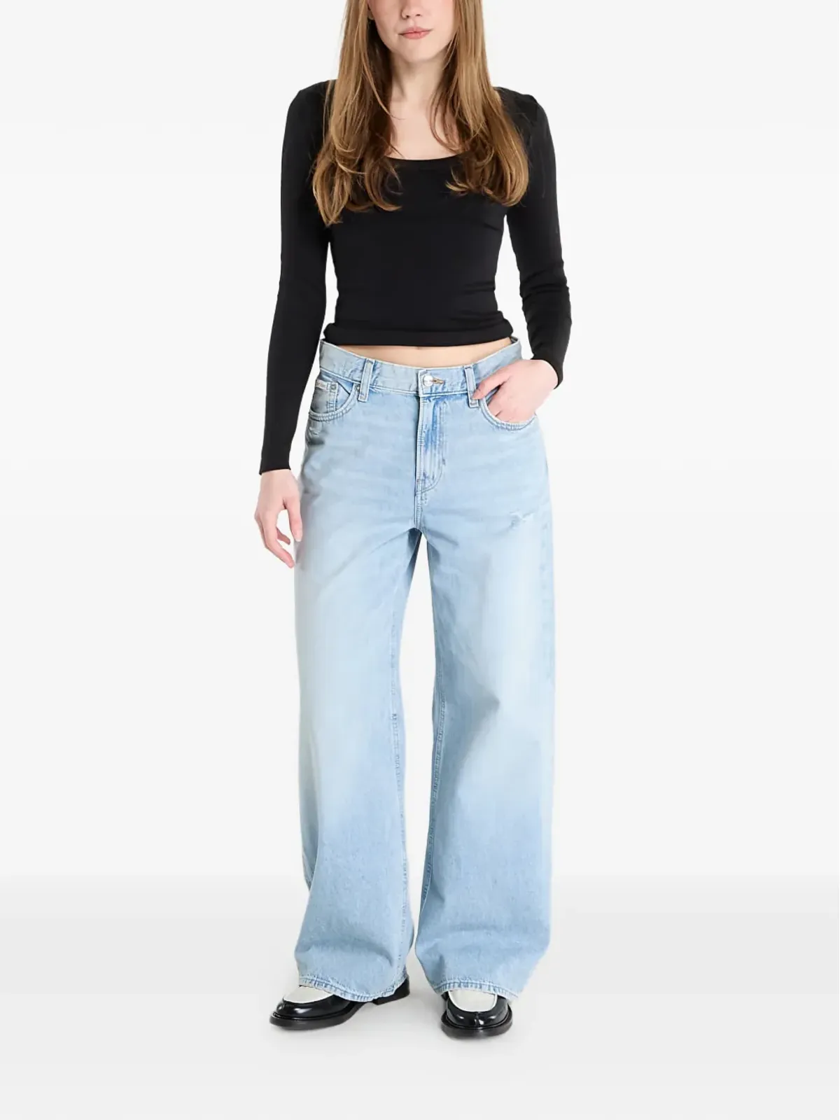 Calvin Klein ローライズ・バギー・ジーンズ - 画像2