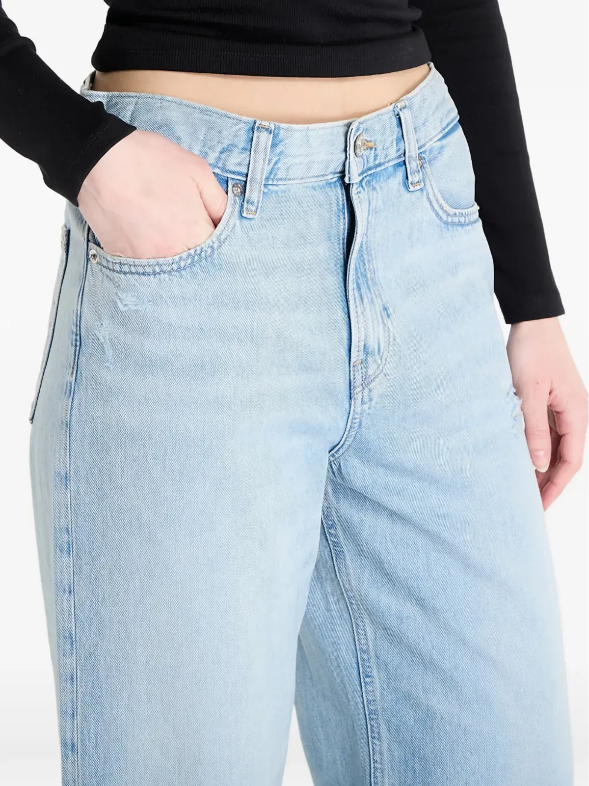 Calvin Klein ローライズ・バギー・ジーンズ - 画像4