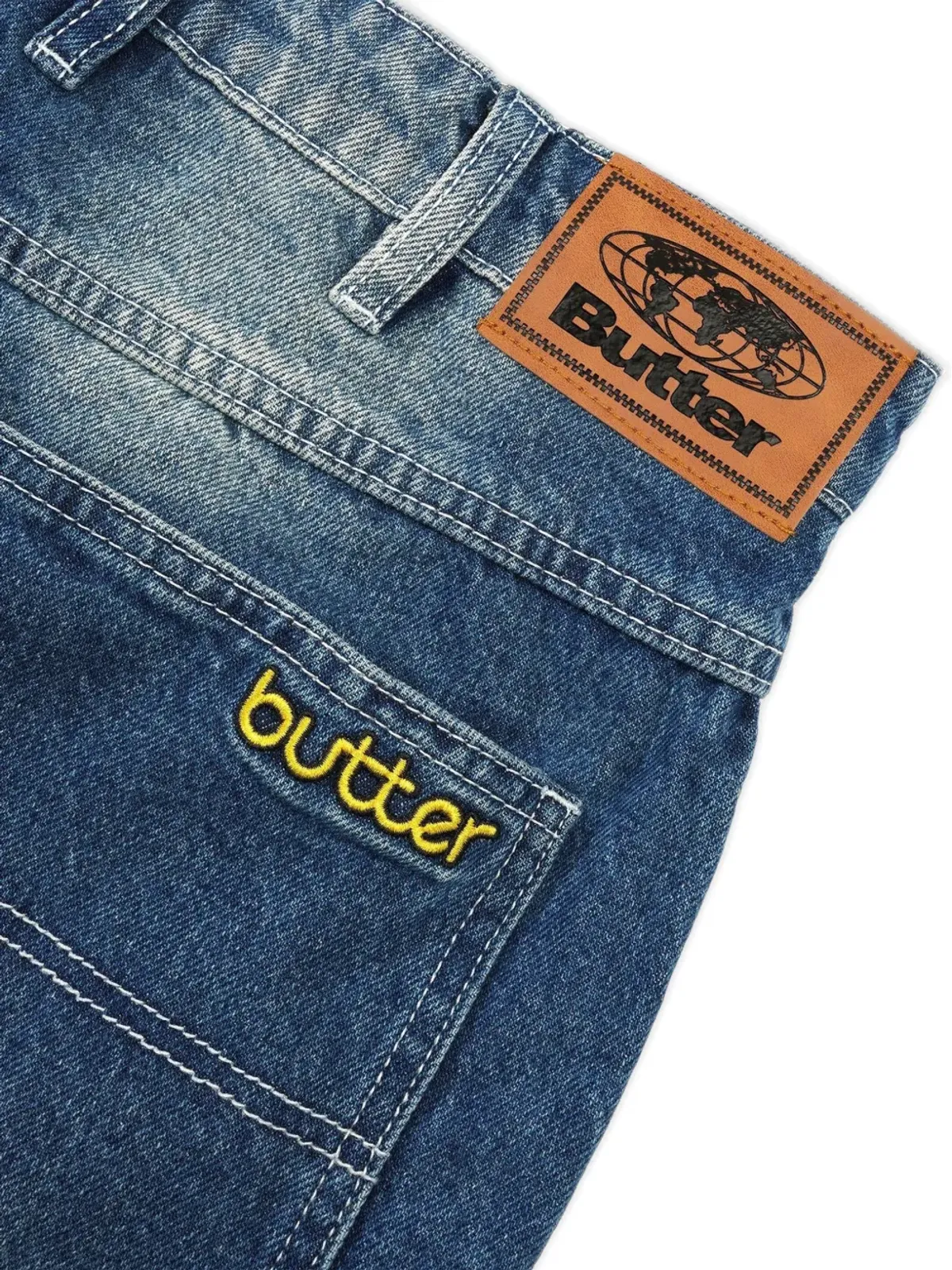 BUTTER GOODS ロゴ刺繍デニムジーンズ - 画像3