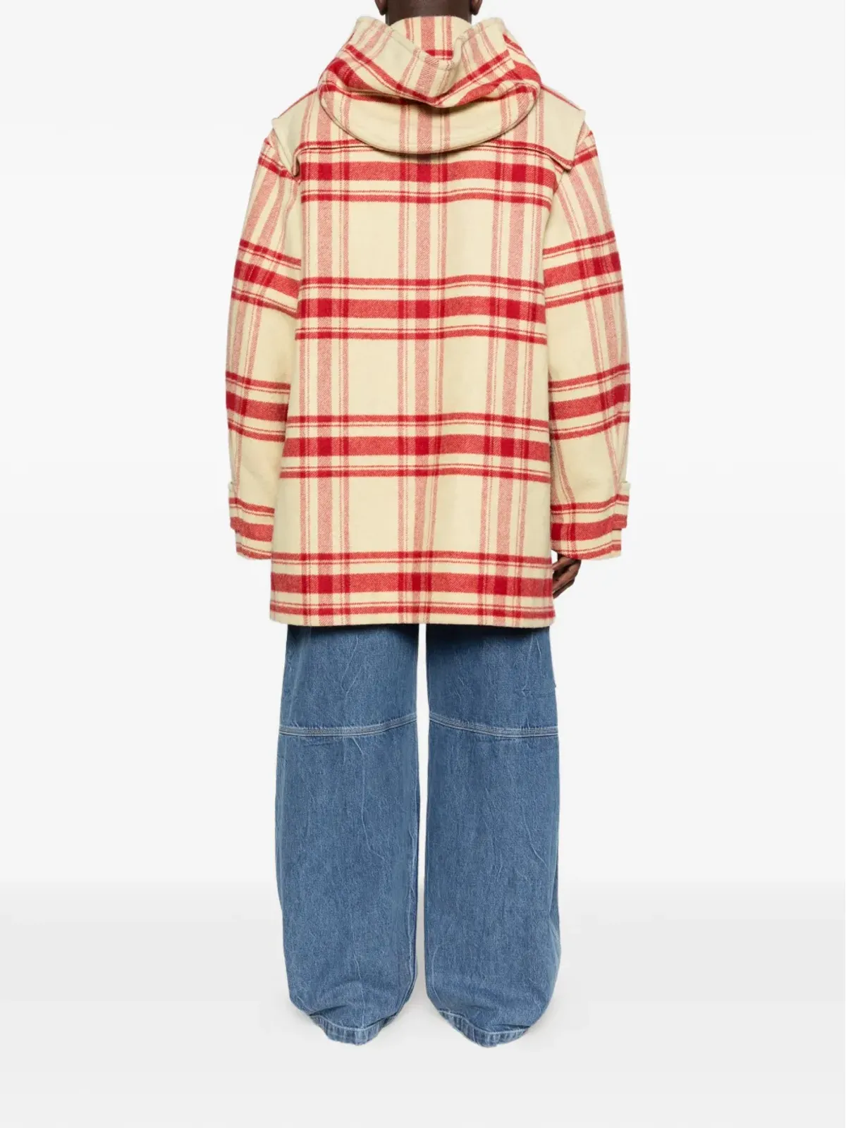 Marni ビンテージ フード付きチェックコート - 画像4