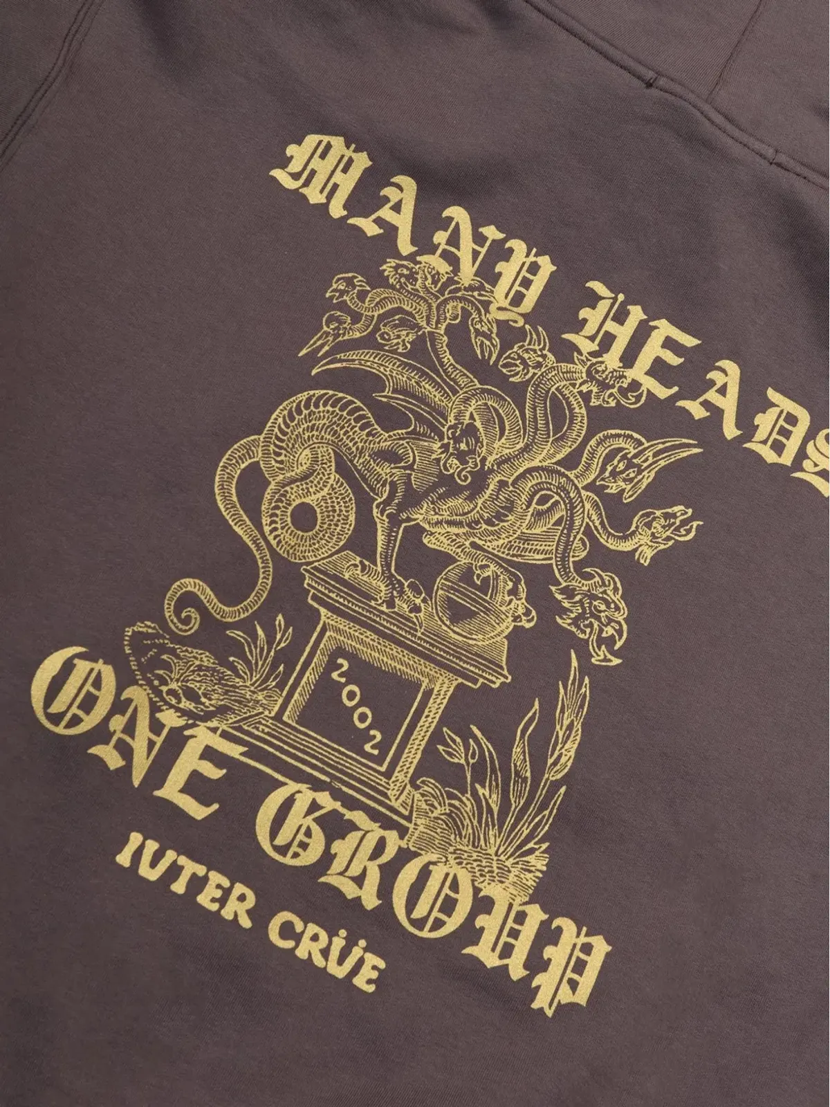IUTER Myths graphic-print hoodie - Brown - 画像2