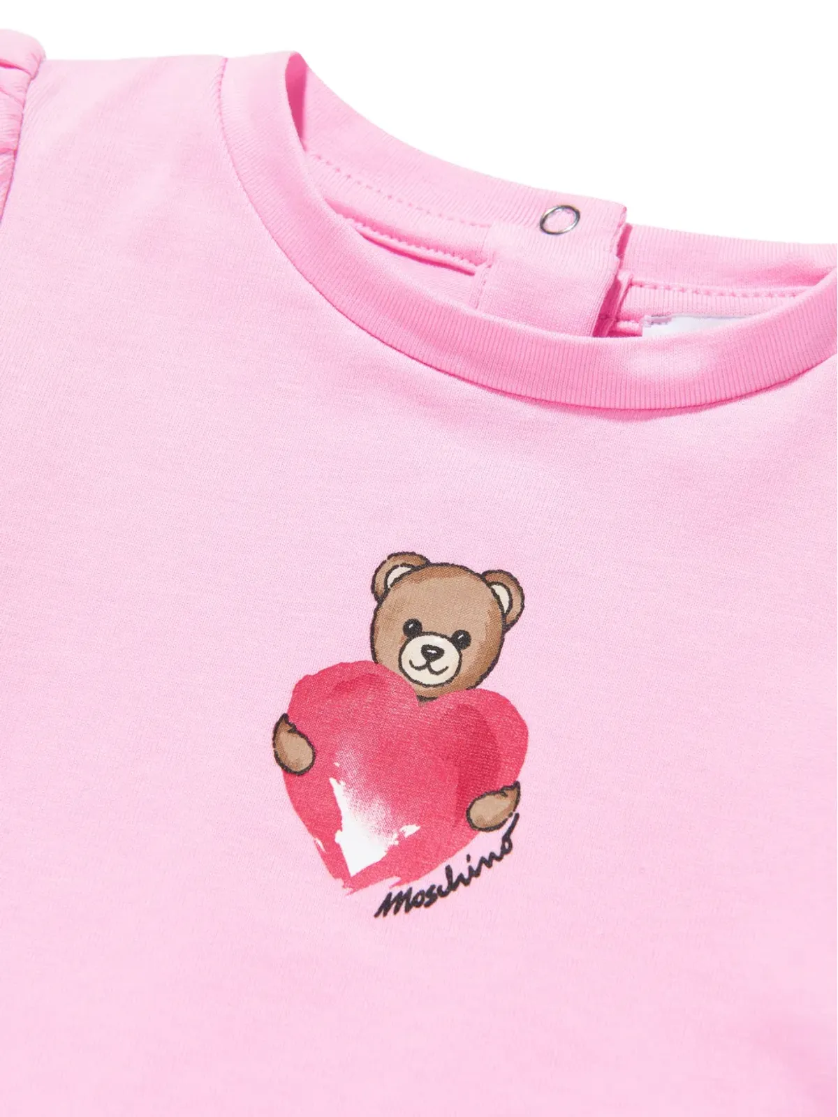 Moschino Kids パフスリーブ テディプリント Tシャツ - 画像2