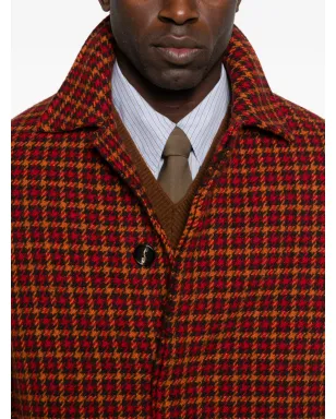 Marni ハウンドトゥース ウール コート - レッド - サムネイル5