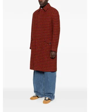 Marni ハウンドトゥース ウール コート - レッド - サムネイル3