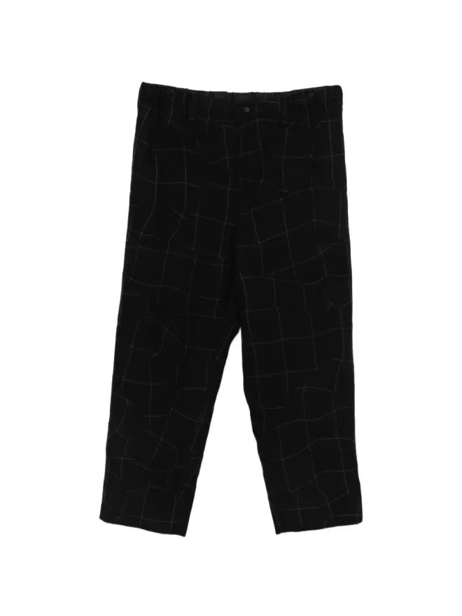 Issey Miyake Pre-Owned Issey Miyake Pre-Owned パッチワークチェックパンツの商品画像