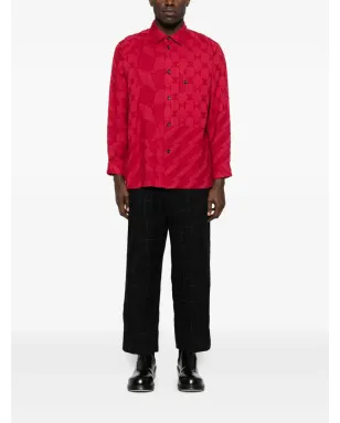 Issey Miyake Pre-Owned パッチワークチェックパンツ - サムネイル2