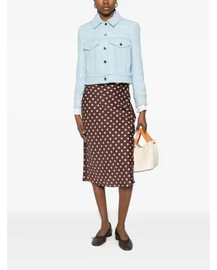 alice + olivia クロエ スパンコール付きクロップドツイードジャケット - サムネイル2