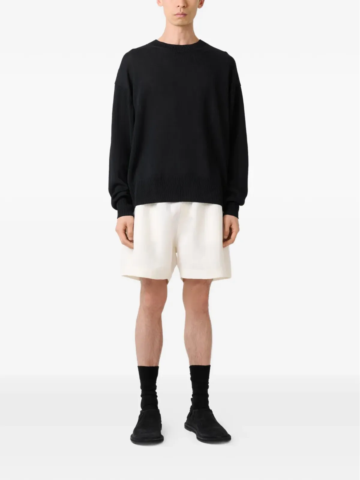 Studio Nicholson Kami ribbed sweater - Black - 画像2