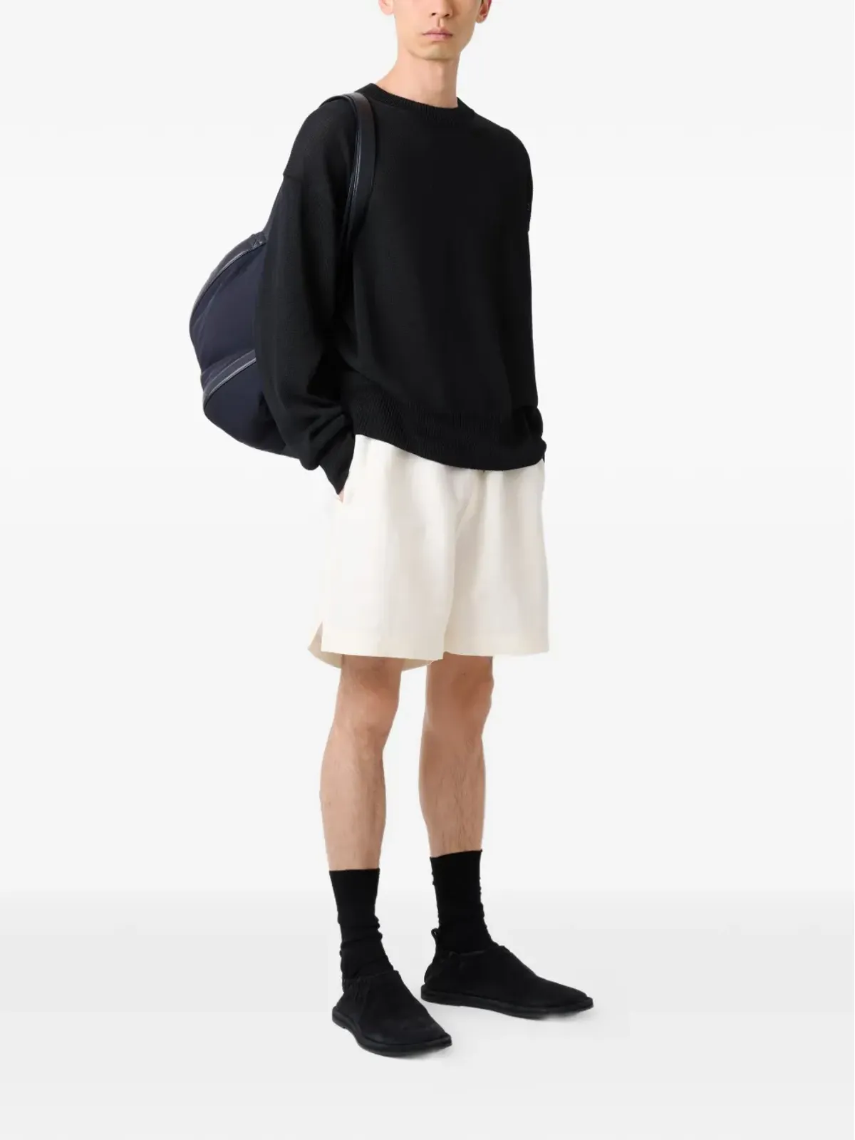 Studio Nicholson Kami ribbed sweater - Black - 画像3