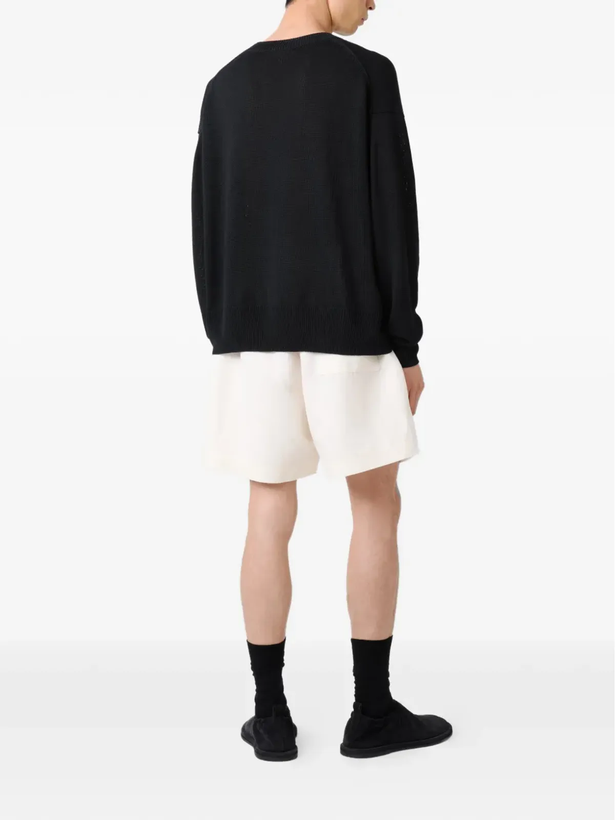 Studio Nicholson Kami ribbed sweater - Black - 画像4