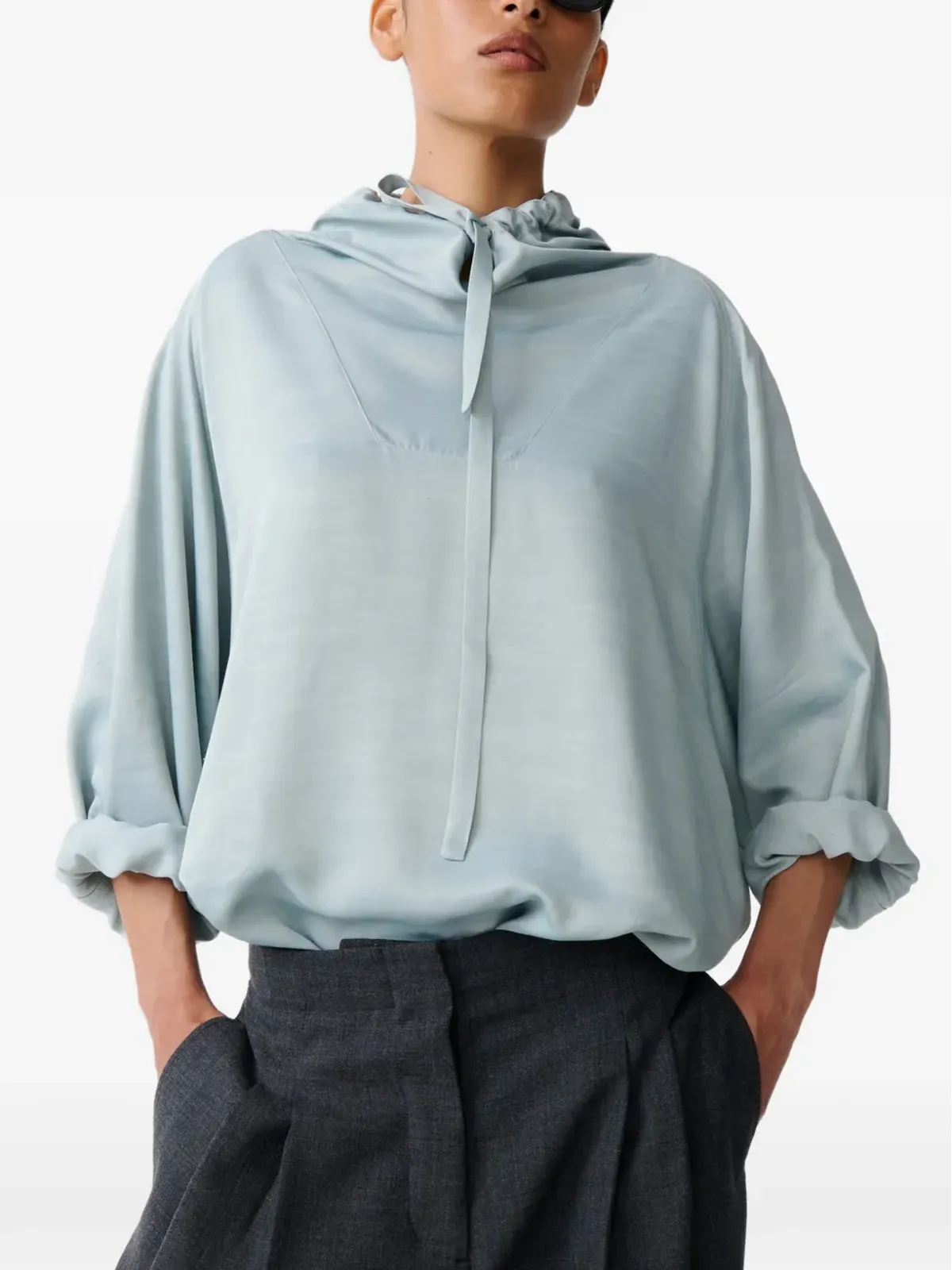 Studio Nicholson Mirelle drawstring top - 画像5