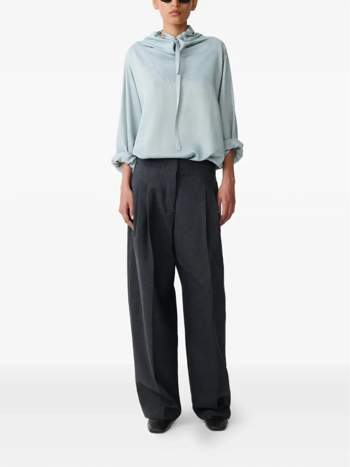 Studio Nicholson Mirelle drawstring top - 画像2