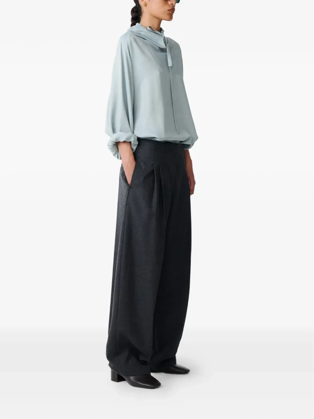 Studio Nicholson Mirelle drawstring top - 画像3