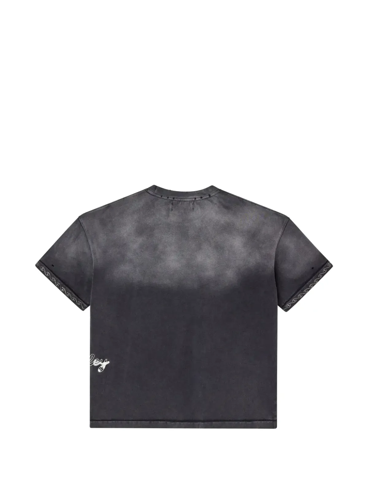 VALE FOREVER ピアスドTシャツ ブラック - 画像2