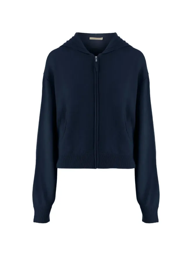 Allude Allude フード付きジップアップセーターの商品画像