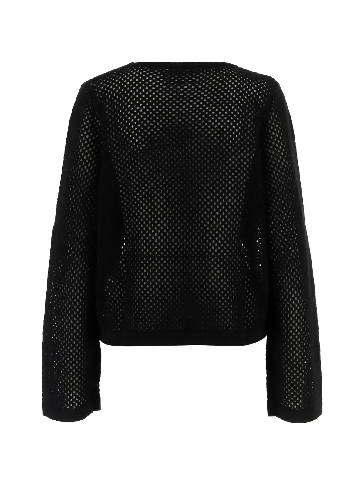 Allude 幾何学的オープンワークセーター - 画像2