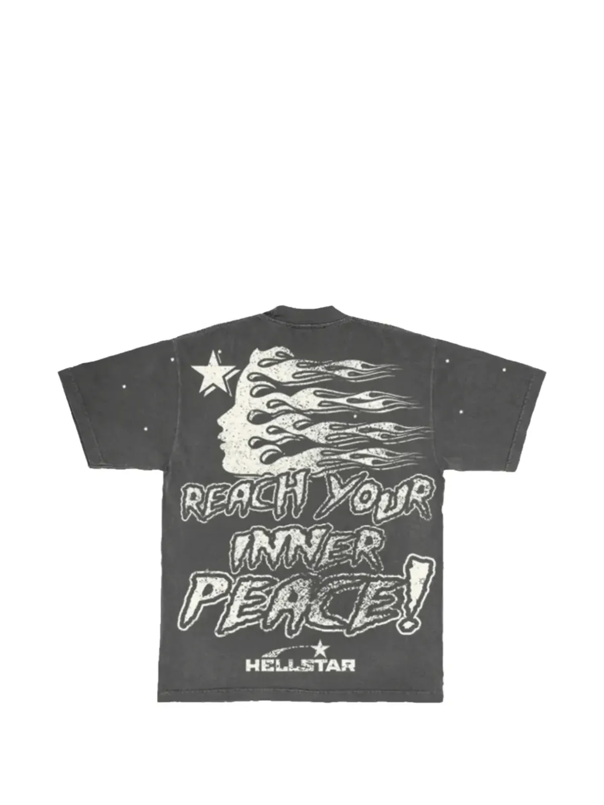 HELLSTAR skeleton graphic T-shirt - Grey - 画像2