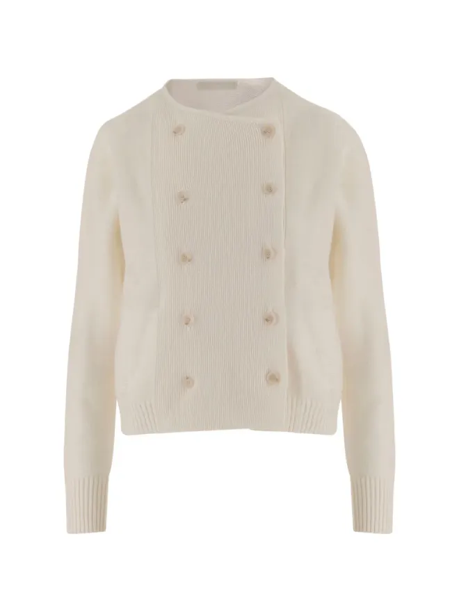 Allude Allude ノーカラーダブルブレストカーディガンの商品画像