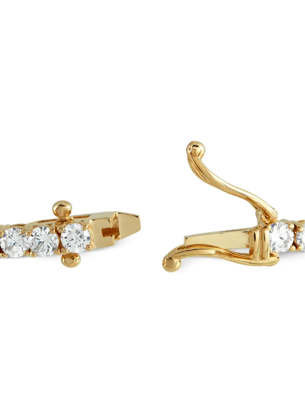 LB Exclusive 14K Yellow Gold ラボグロウン・ダイヤモンド テニスブレスレット - 画像2