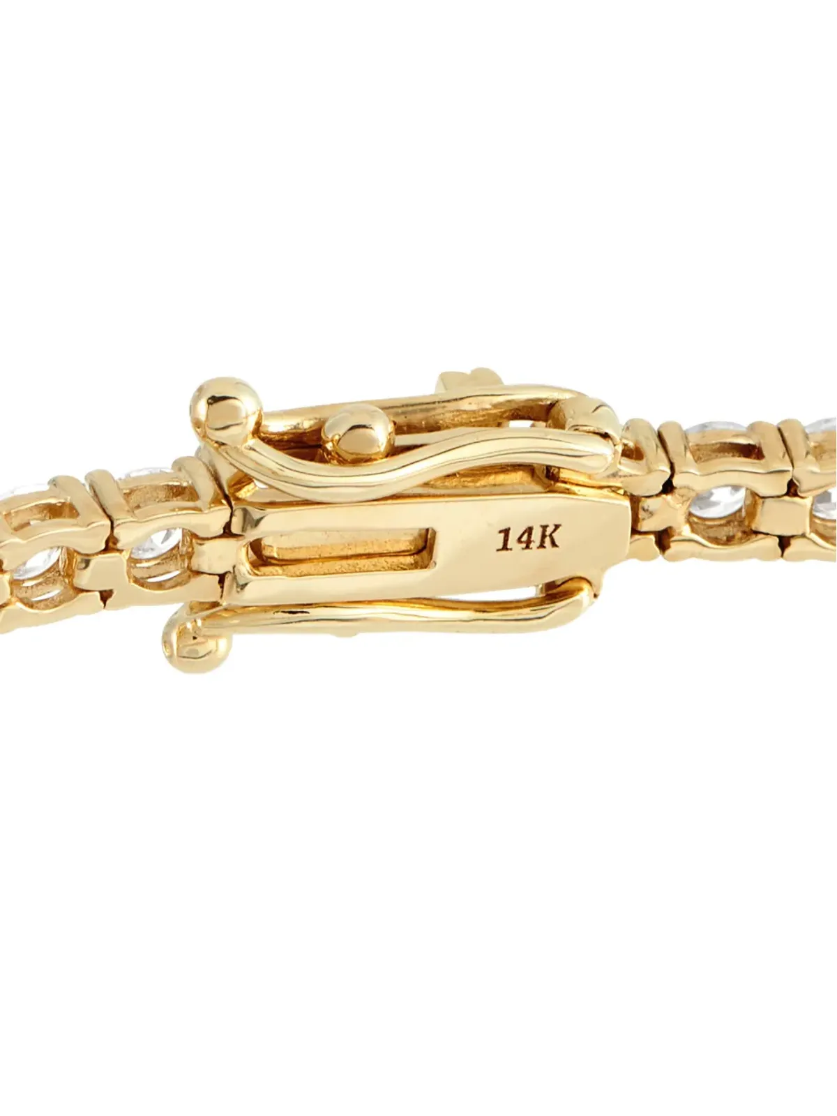 LB Exclusive ダイヤモンド 14K イエローゴールド ブレスレット - 画像3