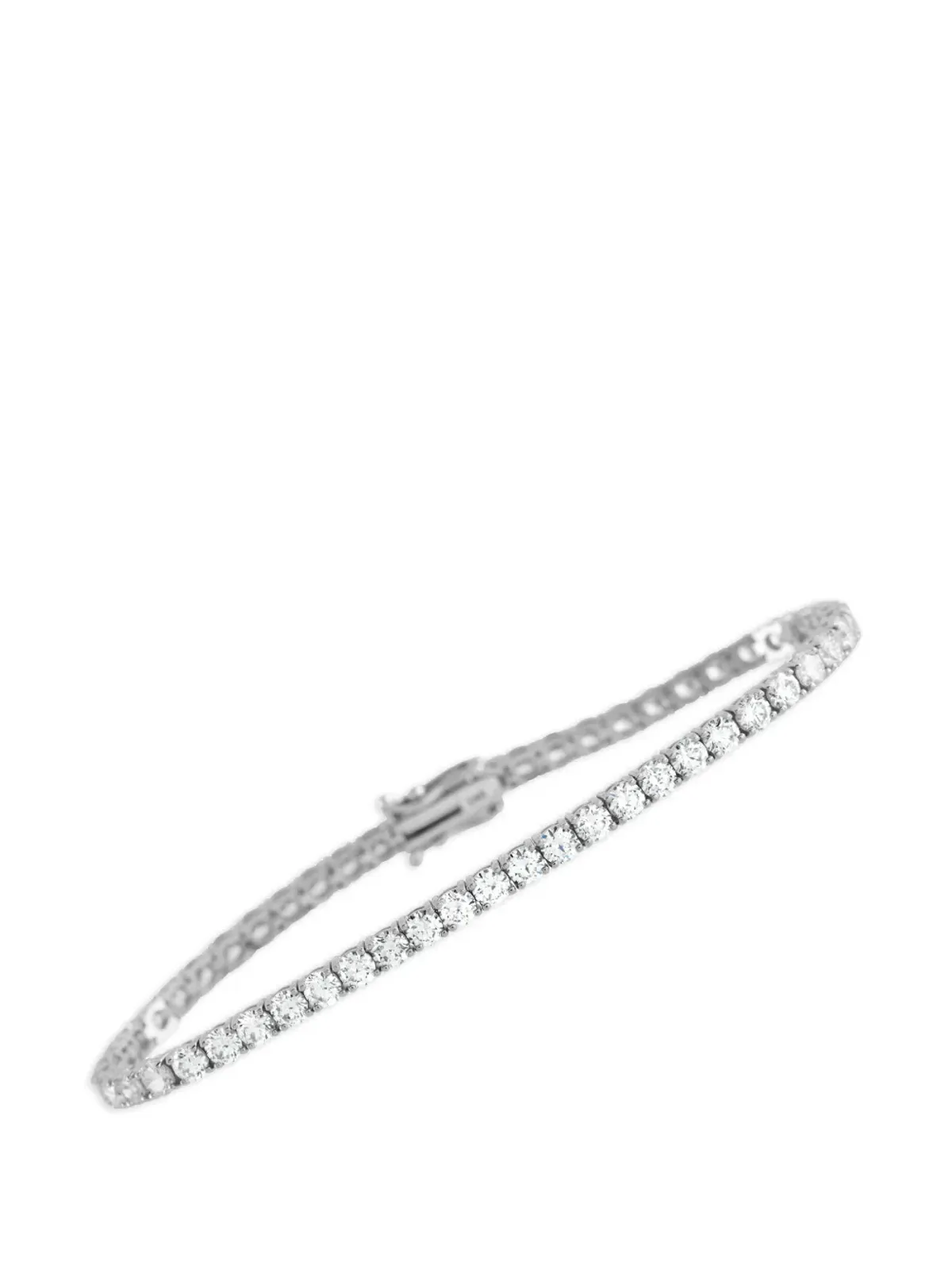 LB Exclusive LB Exclusive 14K White Gold 6.50ct Lab-Grown Diamond Tennis Bracelet LG03-123125 - Silver - 画像1
