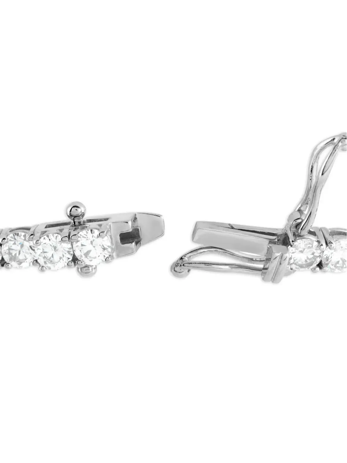 LB Exclusive LB Exclusive 14K White Gold 6.50ct Lab-Grown Diamond Tennis Bracelet LG03-123125 - Silver - 画像2