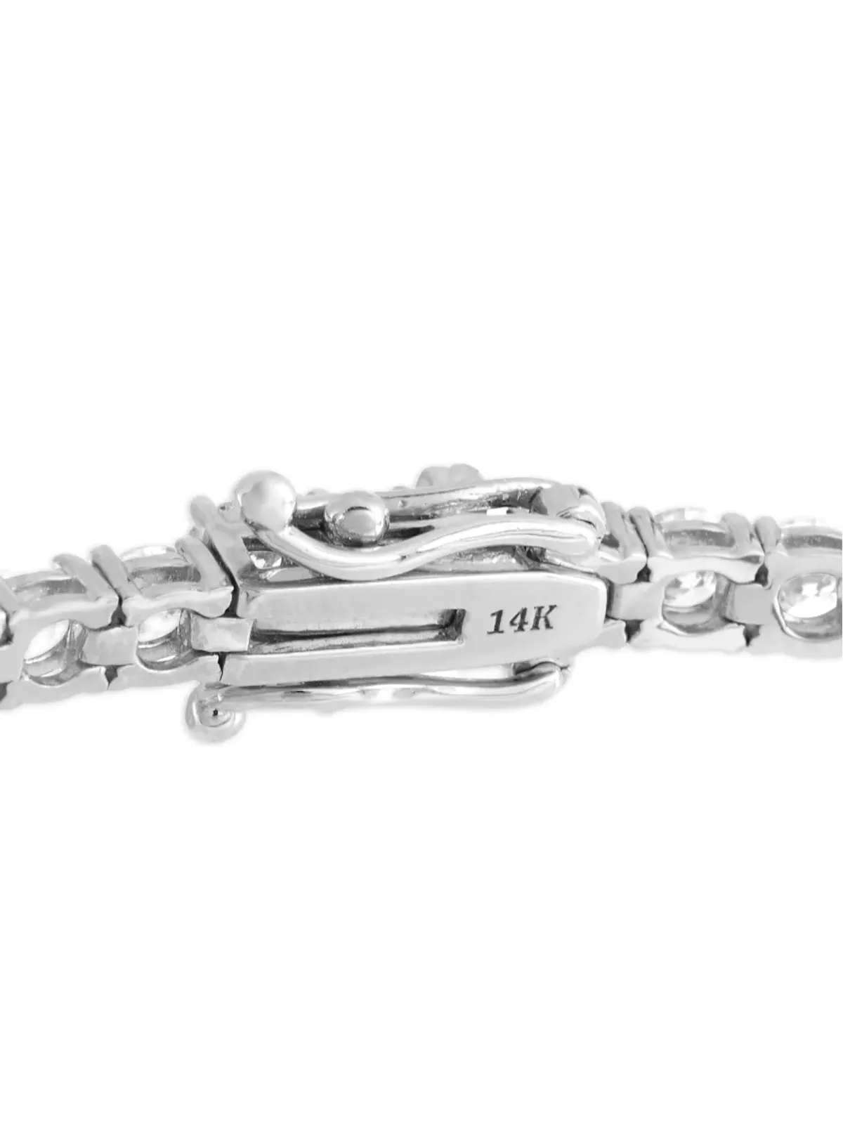 LB Exclusive LB Exclusive 14K White Gold 6.50ct Lab-Grown Diamond Tennis Bracelet LG03-123125 - Silver - 画像3