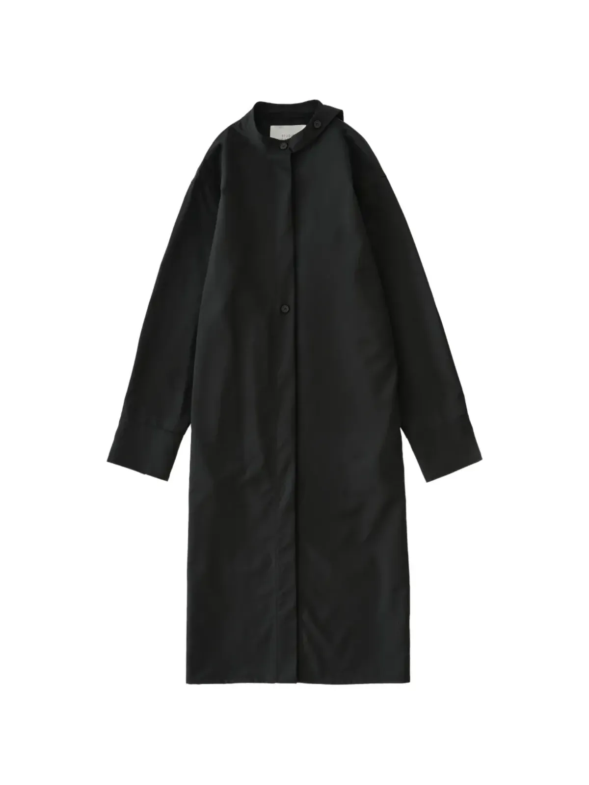 Studio Nicholson extended collar wheeler dress - Black - 画像1
