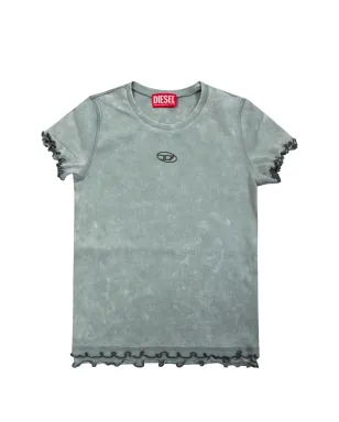 Diesel Kids フリル付きTシャツ グリーン - サムネイル1