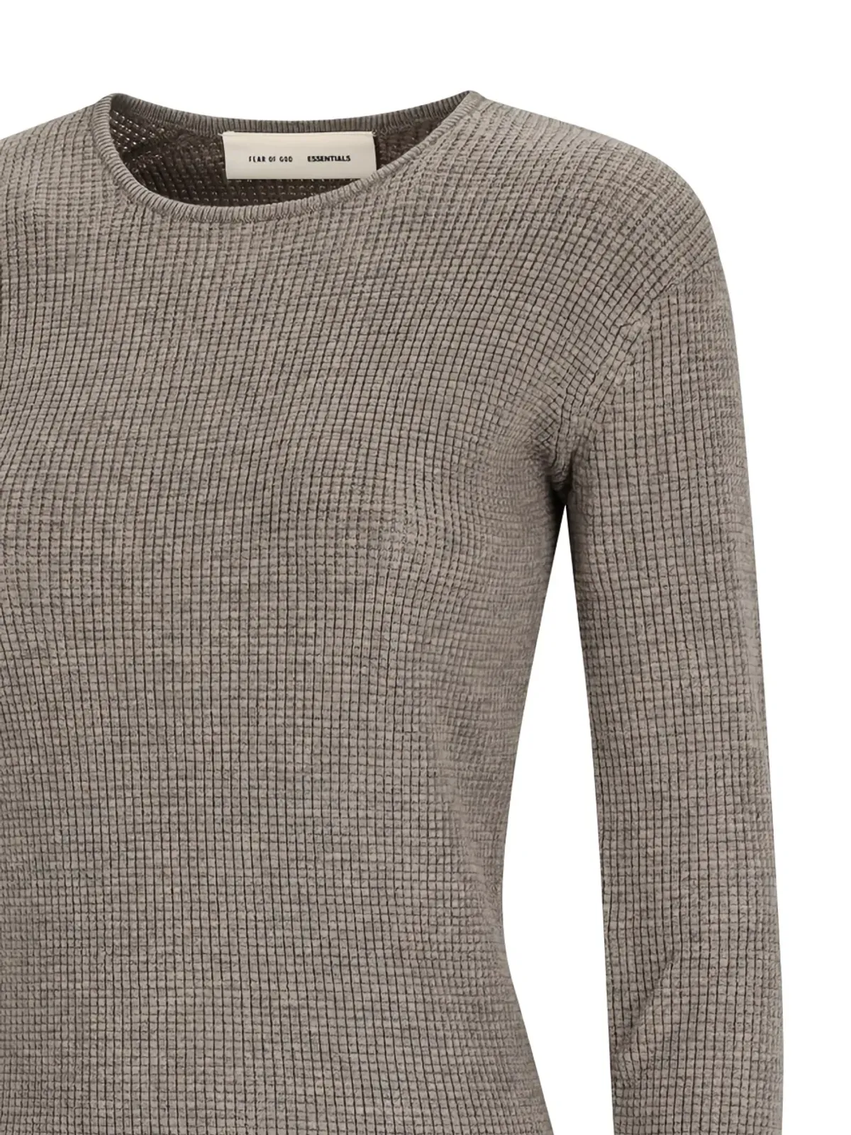 FEAR OF GOD ESSENTIALS ワッフルニット長袖セーター - Neutrals - 画像3