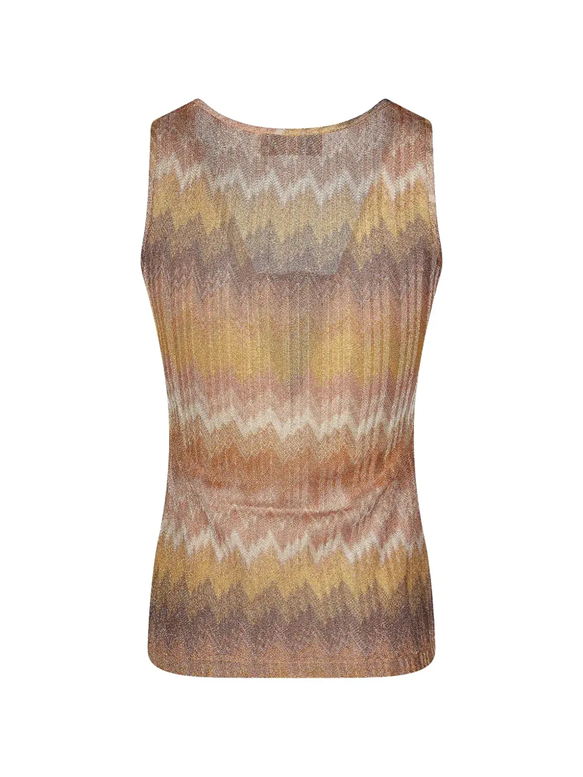 Missoni button patterned tank top - Brown - 画像2