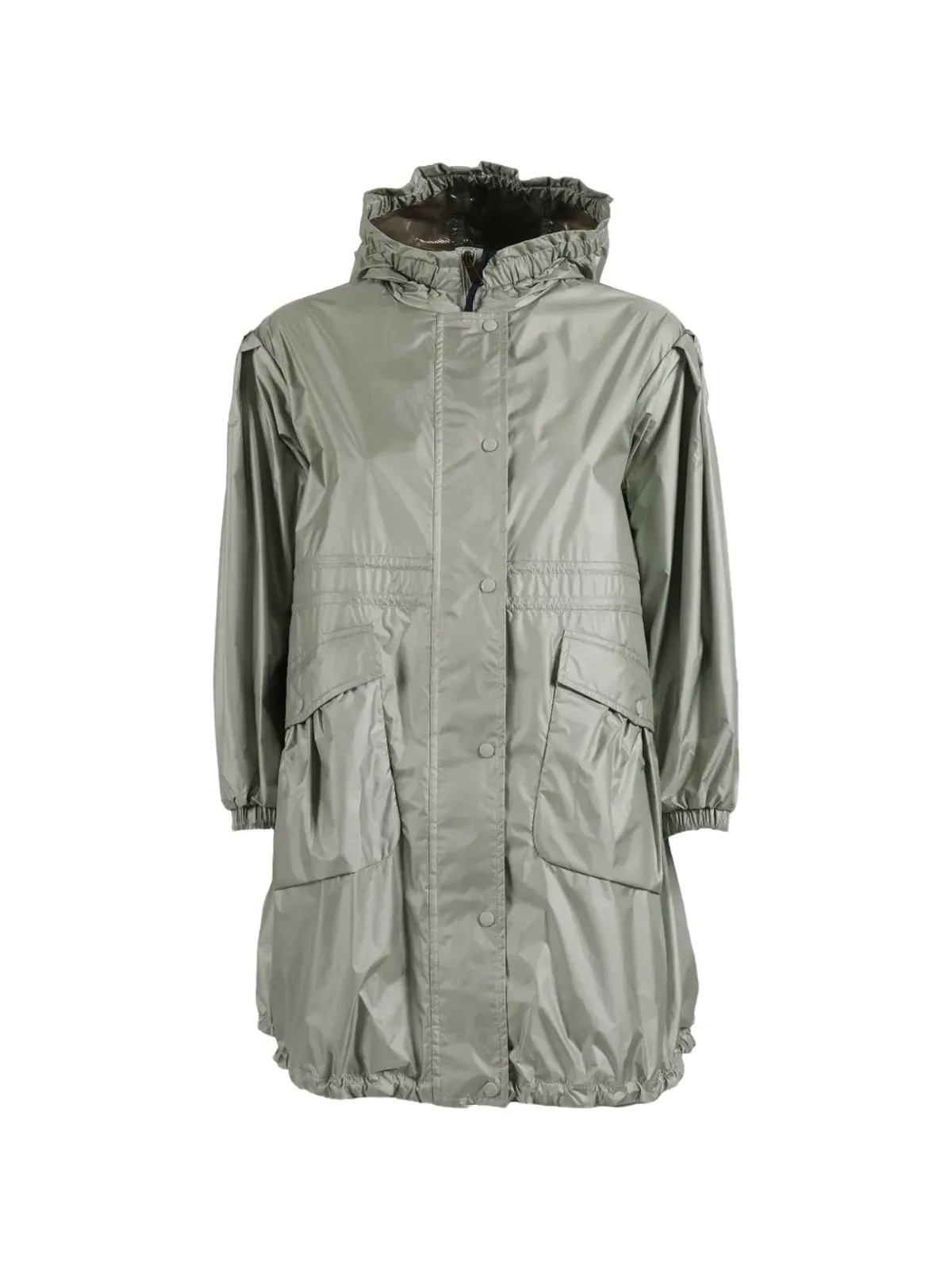 Moncler Enfant フリル付きパーカコート - グレー - 画像1
