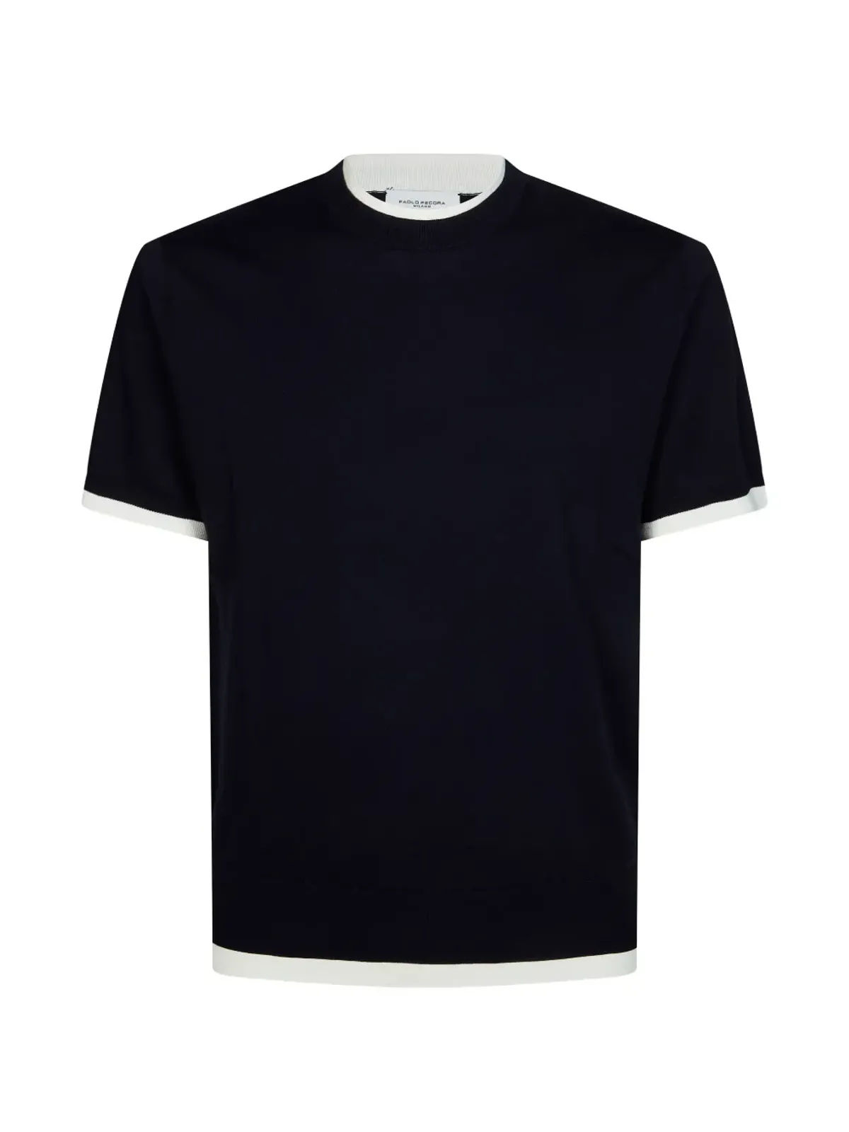 Paolo Pecora コントラストトリム Tシャツ - 画像1