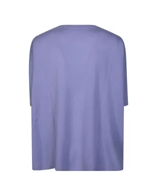 absolut cashmere V-neck short-sleeve cashmere T-shirt - Purple - サムネイル2