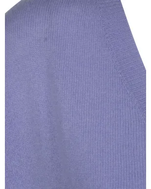 absolut cashmere V-neck short-sleeve cashmere T-shirt - Purple - サムネイル3