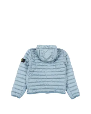 Stone Island Junior vera piuma フード付きコート - サムネイル2